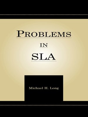 cover image of Problems in Second Language Acquisition